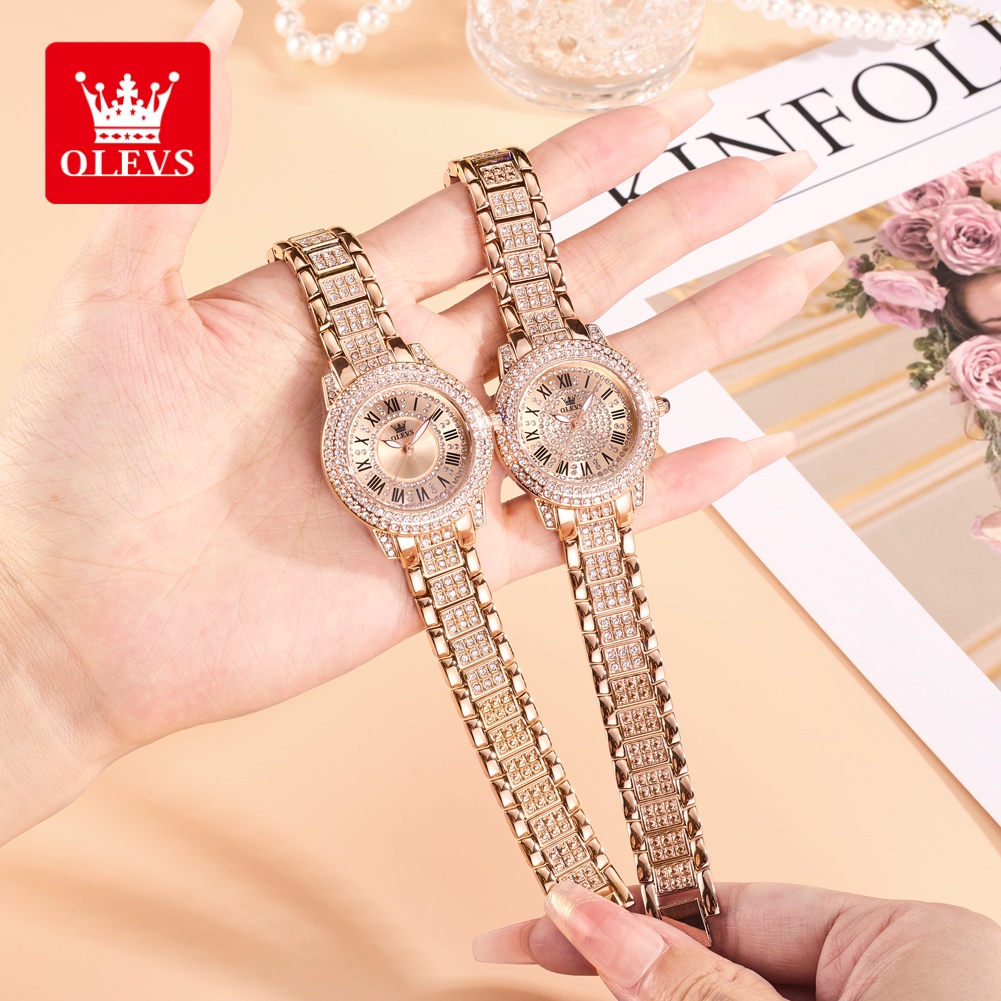 Luxury Watch For Women - OLEVS 럭셔리 패션 여성용 시계 다이아몬드