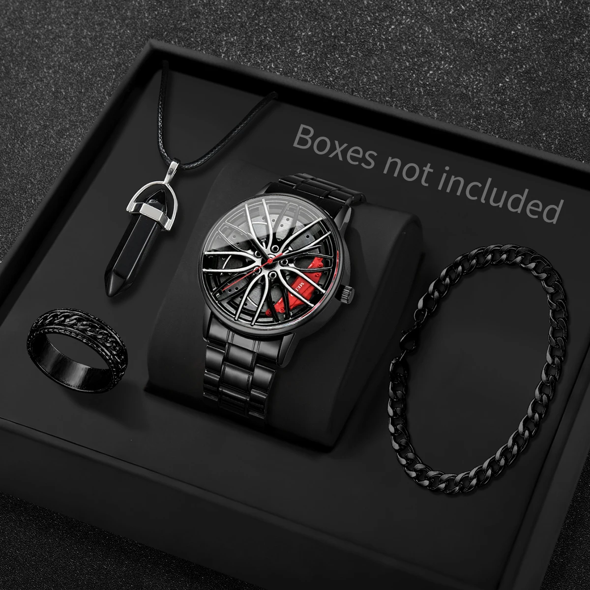 Luxury Watch Kit - 4개 세트 패션 3D 자동차 휠