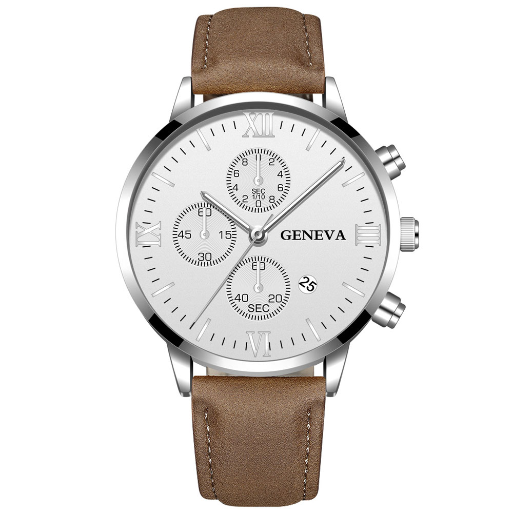 Zen Luxury Watch - 제네바 패션 남자 날짜 합금 케이스