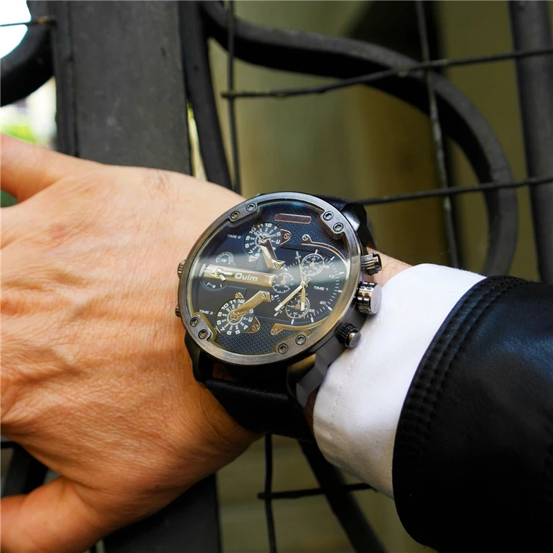 Luxury Watch Zone - Oulm-남성 캐주얼 스포츠 시계, 독특한 디자인