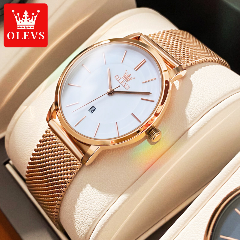 Luxury Watch Kit - OLEVS-여성용 시계, 쿼츠 방수 시계, 럭셔리