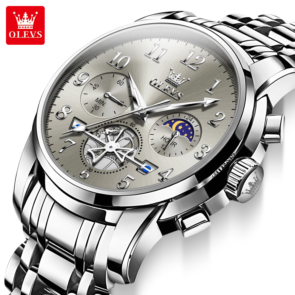 Luxury Watch Zone - OLEVS 2900 남성용 시계 크로노그래프 쿼츠