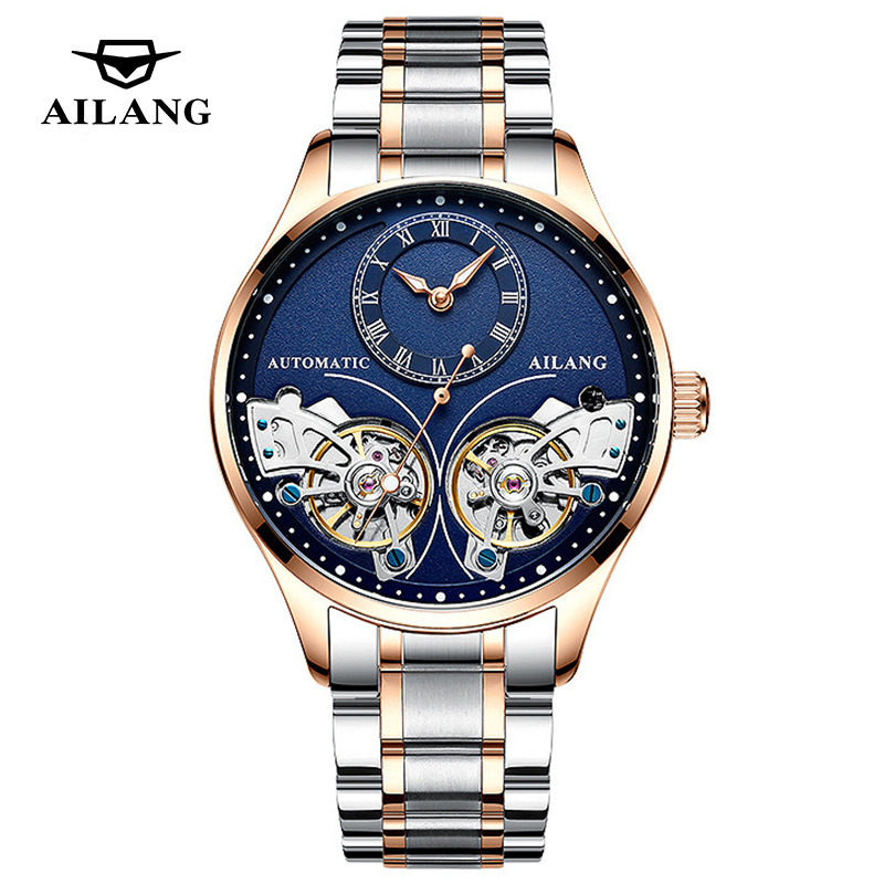 Tourbillon Movement Watch - AILANG 남성용 브랜드의 새로운 패션 더블