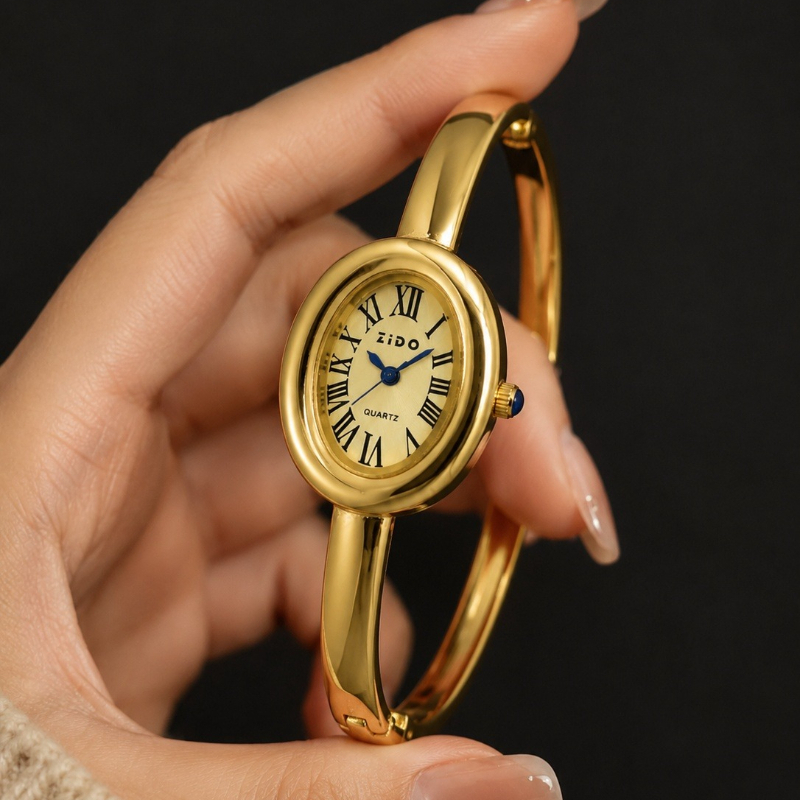 Luxury Watch And Jewelry Brand - 우아한 여성용 시계 빈티지 타원형 다이얼