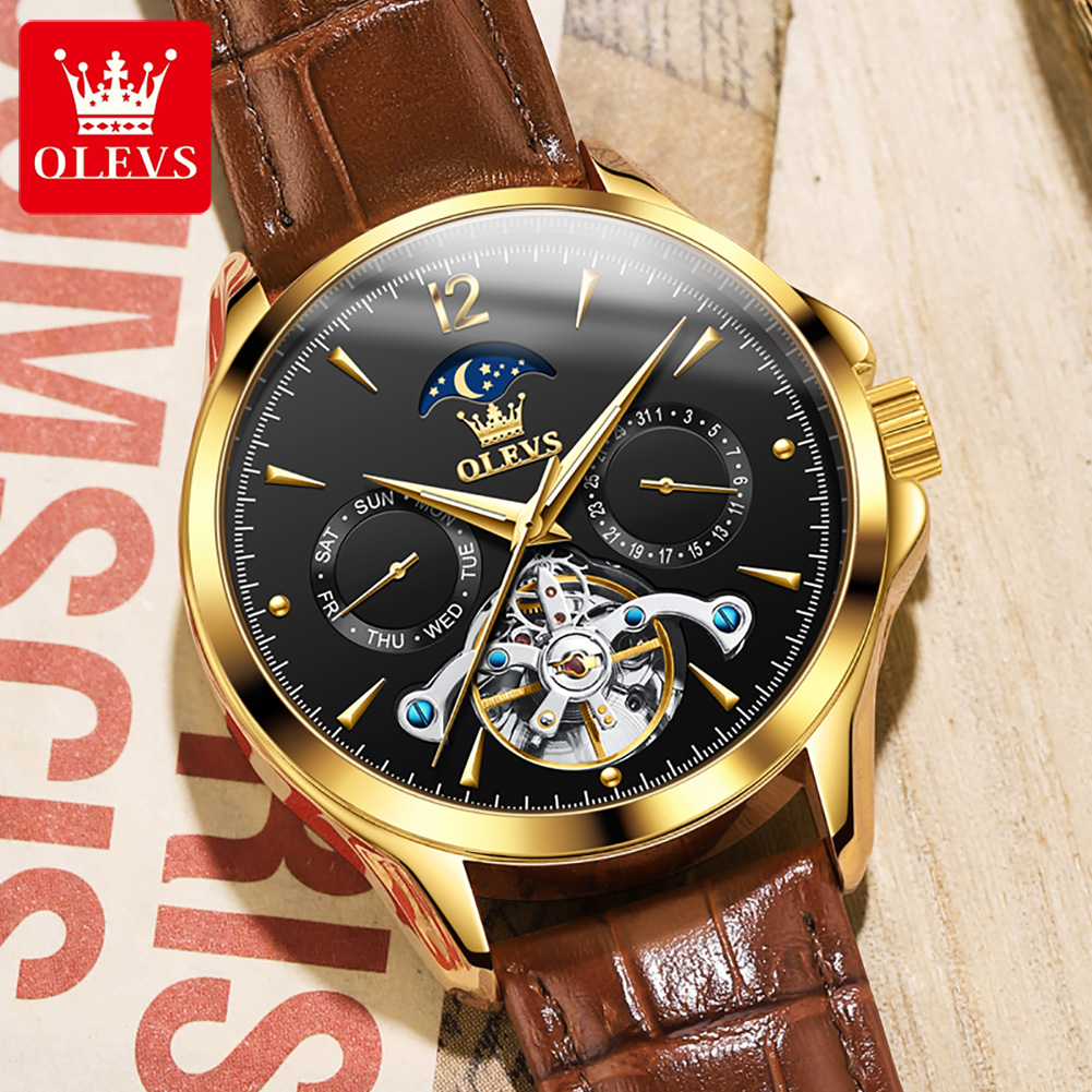 OLEVS 6663 남성용 시계 오리지널 기계식 시계  - Tourbillon Movement Watch 리뷰 및 가격