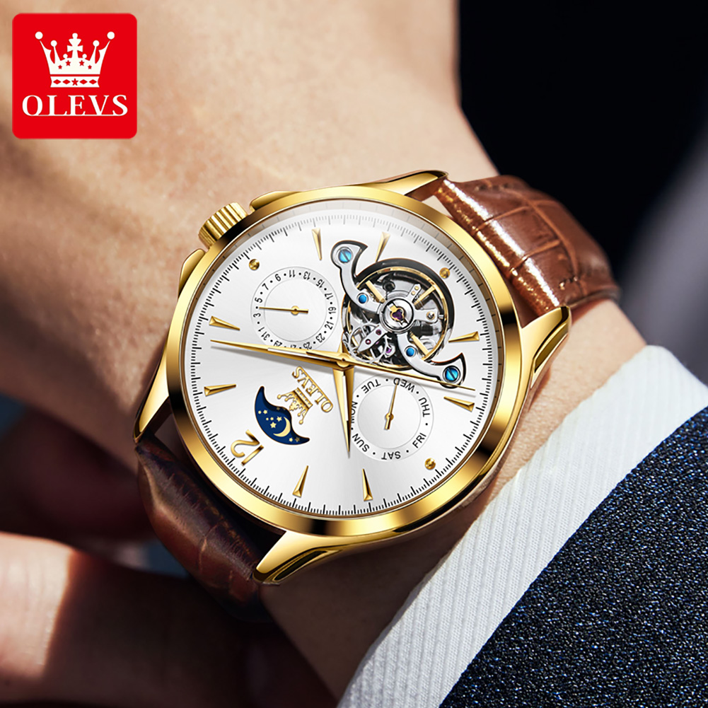 OLEVS 6663 남성용 시계 오리지널 기계식 시계  - Tourbillon Movement Watch 리뷰 및 가격