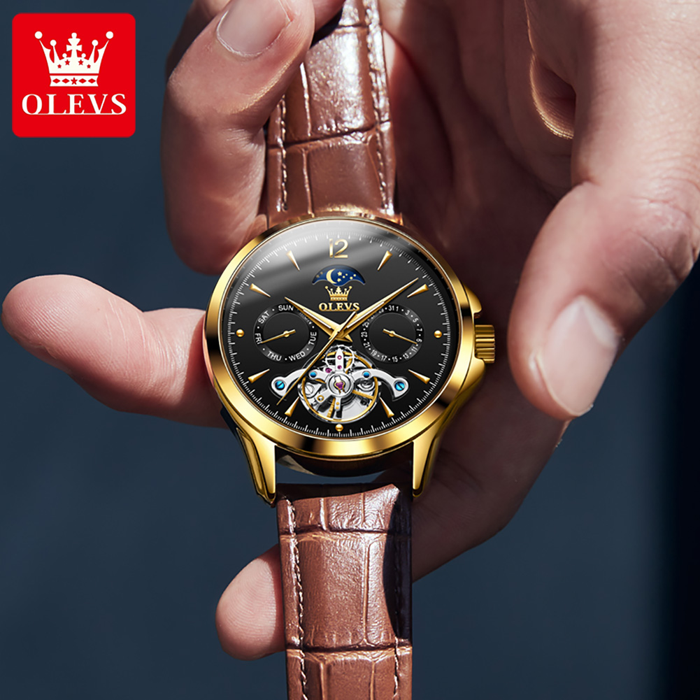 OLEVS 6663 남성용 시계 오리지널 기계식 시계  - Tourbillon Movement Watch 리뷰 및 가격