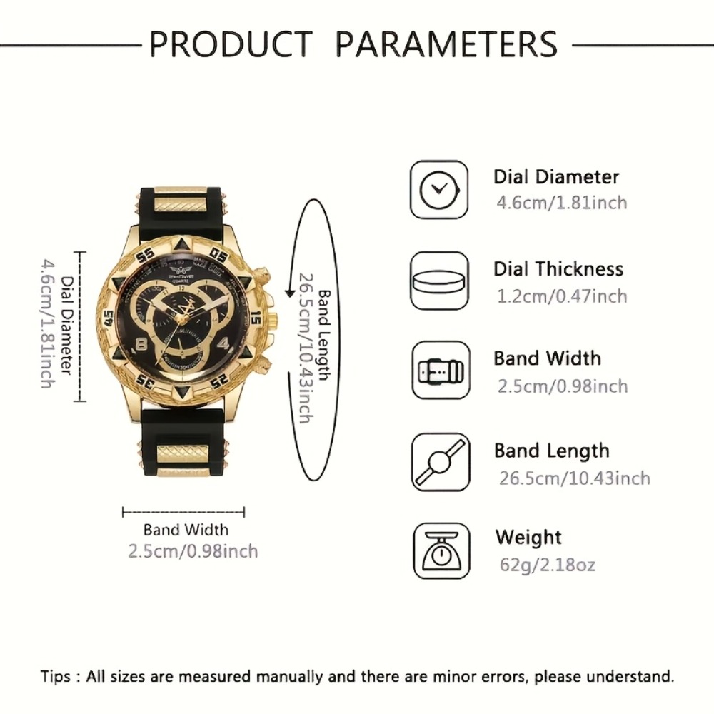 4피스 고급 남성용 시계 및 주얼리 세트, 목걸이, 팔 - Luxury Watch Kit 리뷰 및 가격