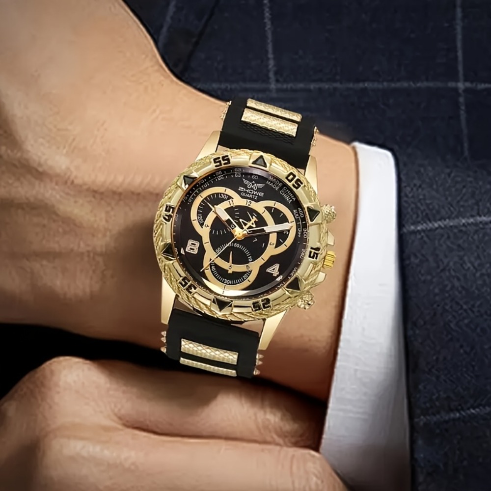 4피스 고급 남성용 시계 및 주얼리 세트, 목걸이, 팔 - Luxury Watch Kit 리뷰 및 가격