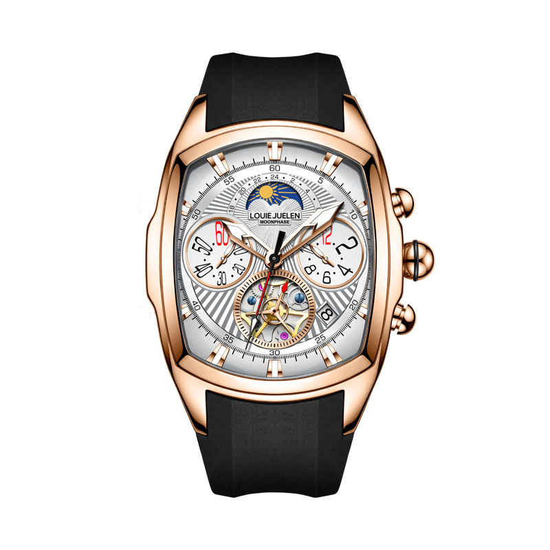 남성용 고급 쿼츠 시계, 듀얼 서브 다이얼 크로노그래프 - Tourbillon Movement Watch 리뷰 및 가격