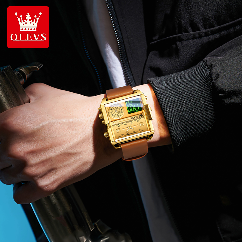 OLEVS 1101 럭셔리 쿼츠 전자 남성용 시계 달력 - Luxury Watch Zone 리뷰 및 가격