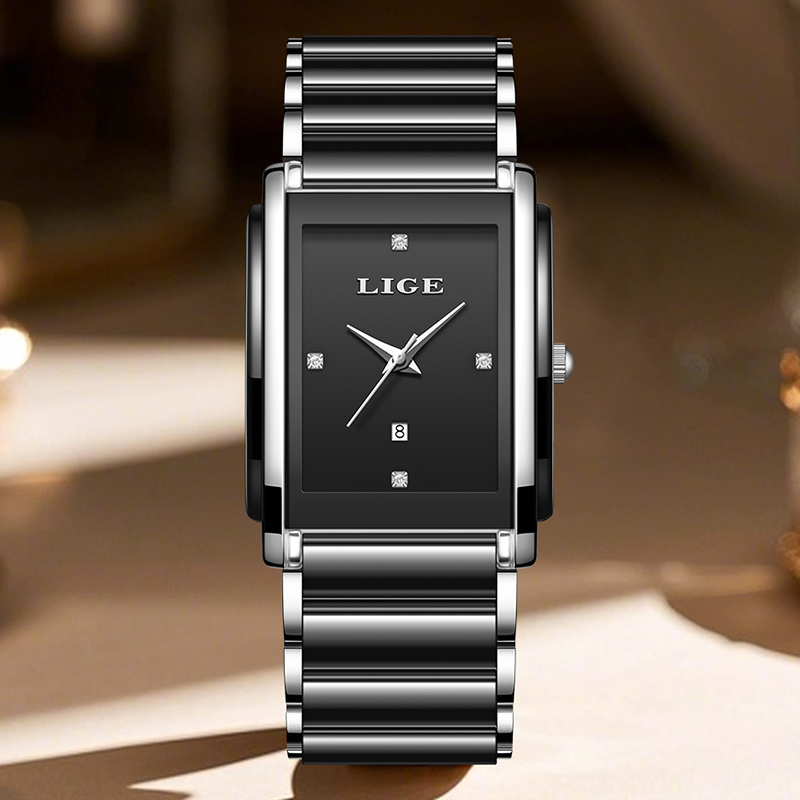 LIGE 새로운 럭셔리 여성 시계 우아한 세라믹 쿼츠  - Luxury Watch Display Case 리뷰 및 가격