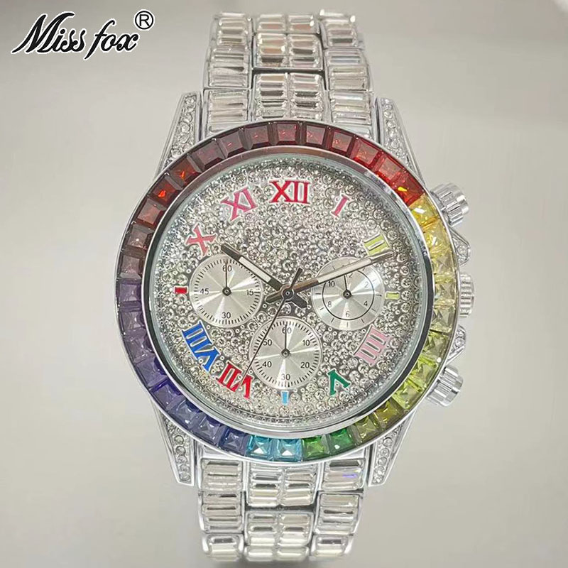 MISSFOX-남성용 럭셔리 아이스 패션 브랜드 방수  - Zen Luxury Watch 리뷰 및 가격