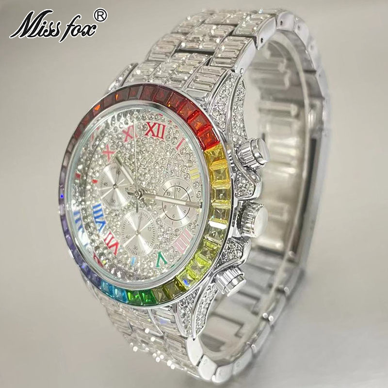 MISSFOX-남성용 럭셔리 아이스 패션 브랜드 방수  - Zen Luxury Watch 리뷰 및 가격