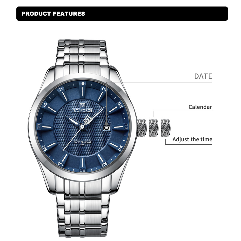NAVIFORCE 브랜드 비즈니스 럭셔리 남자 시계,  - Zen Luxury Watch 리뷰 및 가격