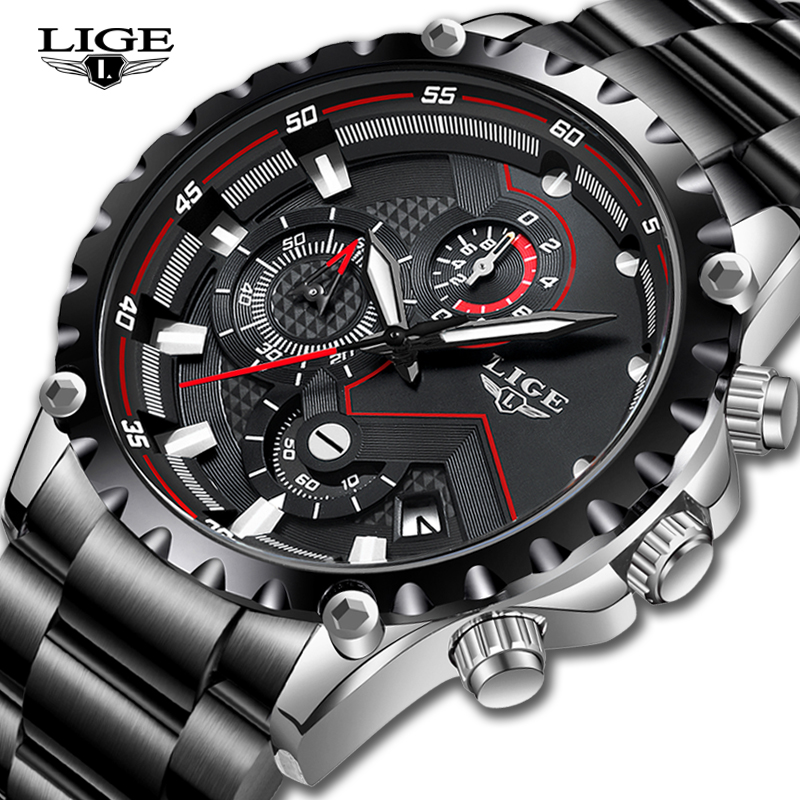 LIGE 탑 브랜드 럭셔리 남성 패션 시계 남성 스포츠 - Luxury Watch All Brands 리뷰 및 가격