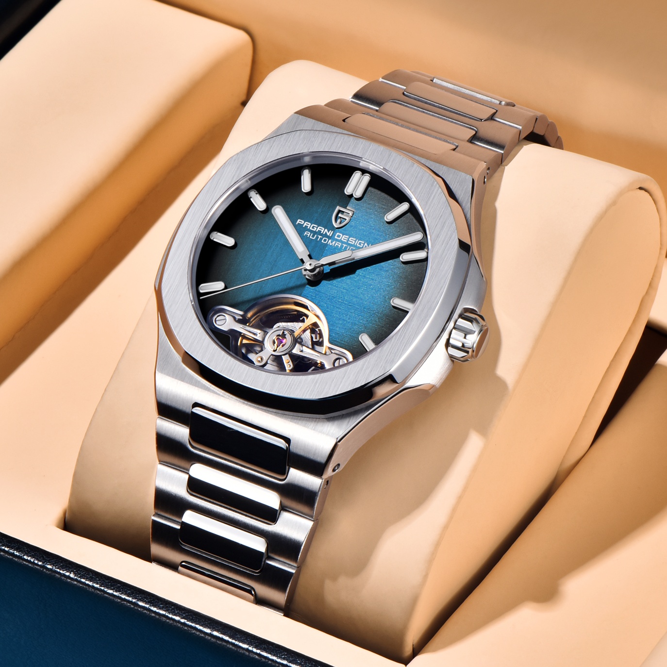 파가니 디자인 신형 기계식 홀로우 아웃 투르비용 남성  - Tourbillon Movement Watch 리뷰 및 가격