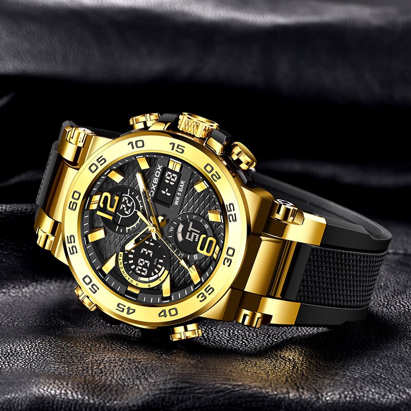 FOXBOX 남성용 비즈니스 시계, 남성 패션 다이버  - Luxury Watch Zone 리뷰 및 가격