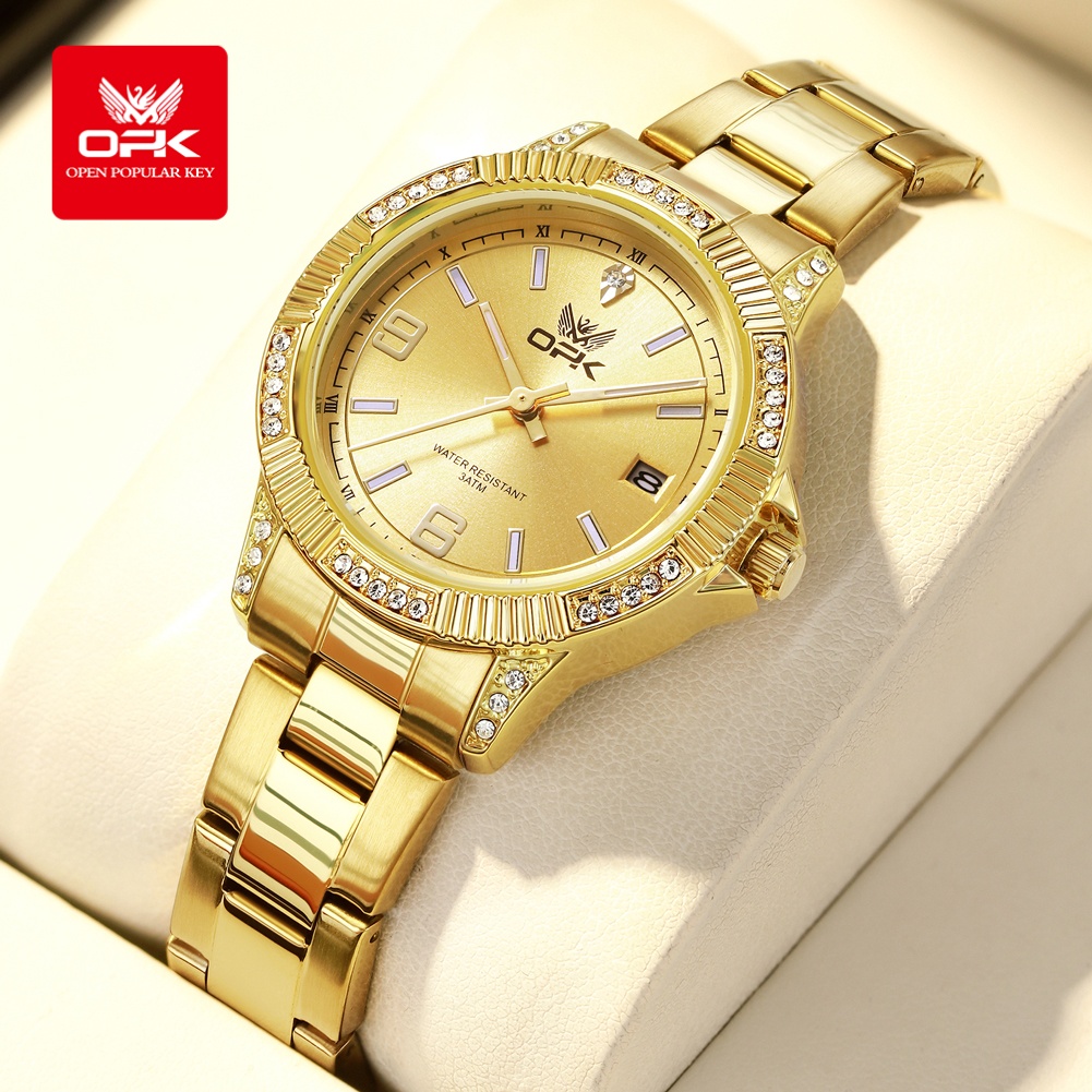 OPK 8184 럭셔리 올 골드 시계 방수 발광 자동  - Luxury Watch All Brands 리뷰 및 가격