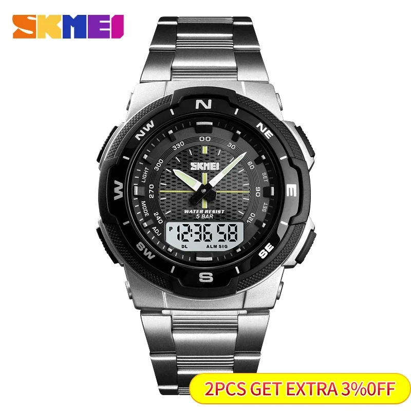 SKMEI 남성용 방수 시계, 스포츠 쿼츠 시계, 럭셔 - Luxury Watch Zone 리뷰 및 가격
